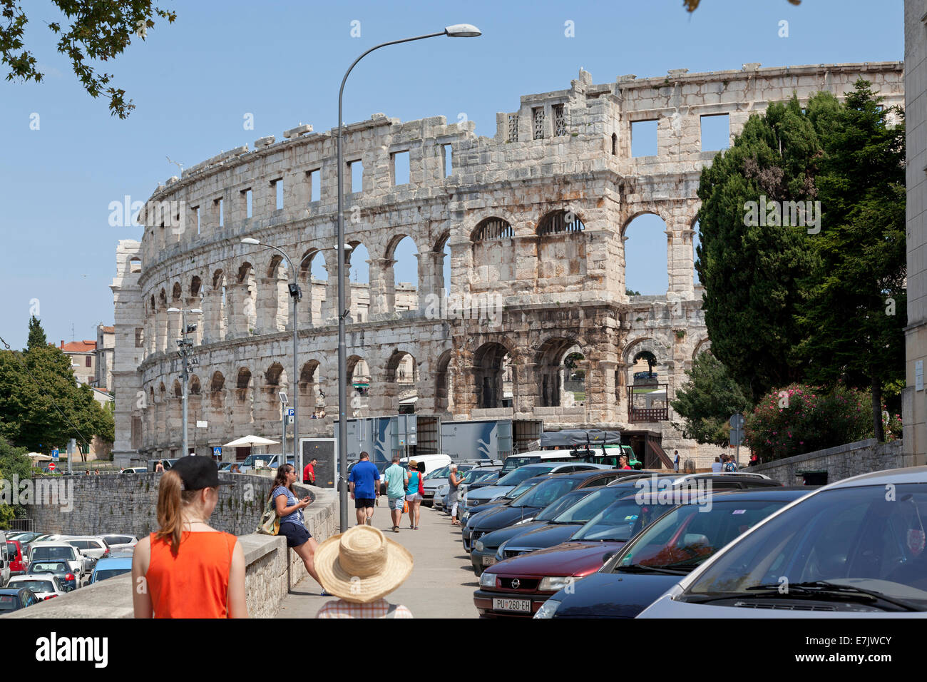 amphitheatre, Pula, Istria, Croatia Stock Photo