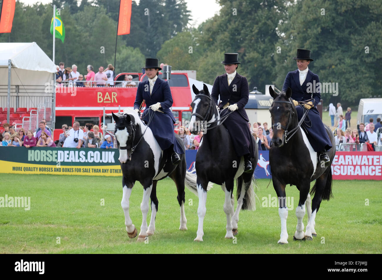 'A Bit on the Side' riding group at Blenheim International Horse Trials 2014 Stock Photo