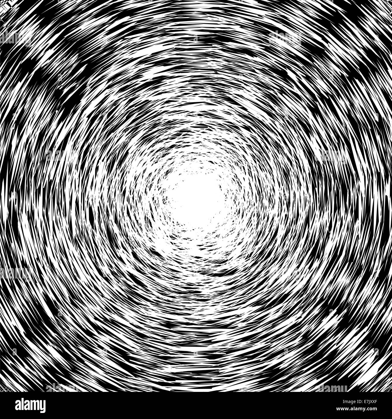 Black and White Abstract Psychedelic Art Background. Vector Illu Stock ...