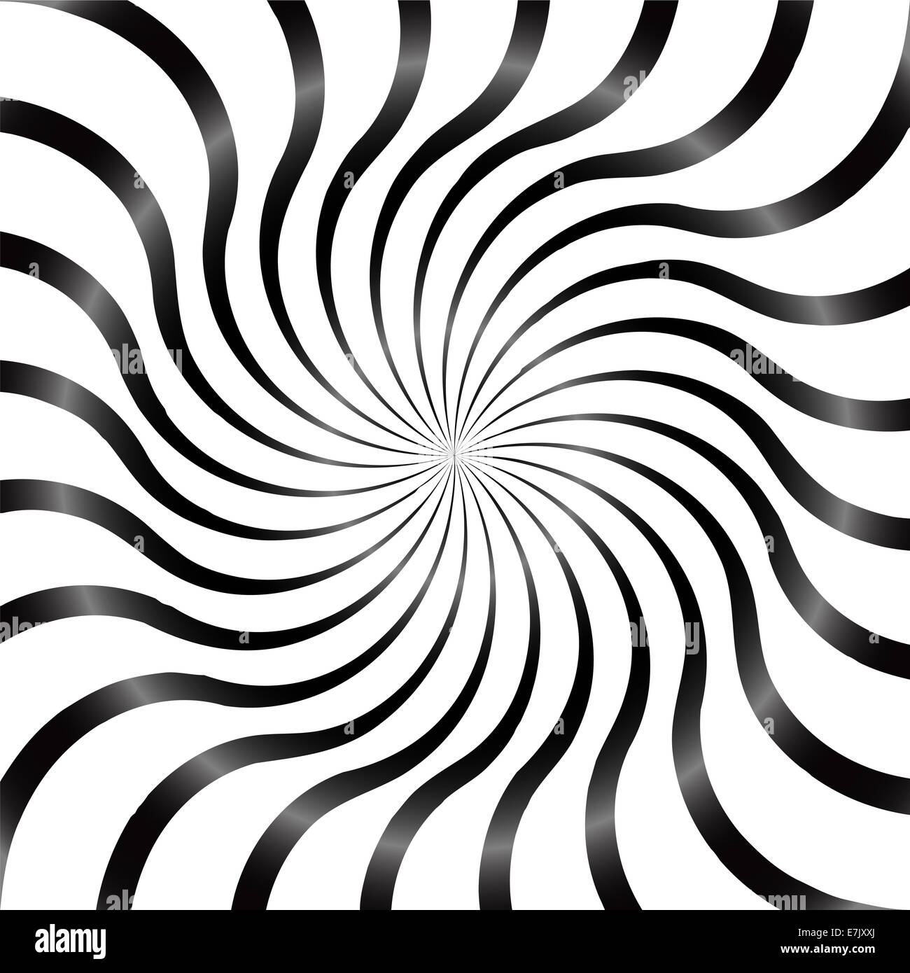 Black and White Abstract Psychedelic Art Background. Vector Illu Stock ...