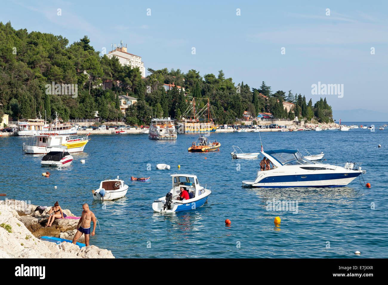 seafront, Rabac, Istria, Croatia Stock Photo