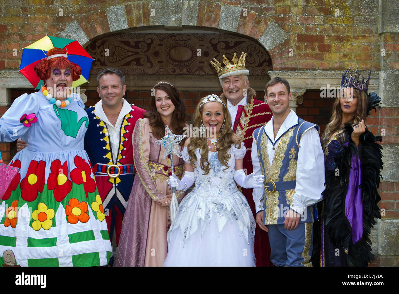 The Cast At Bromley S Churchill Theatre S Pantomime Sleeping Beauty Press Launch Stock Photo Alamy