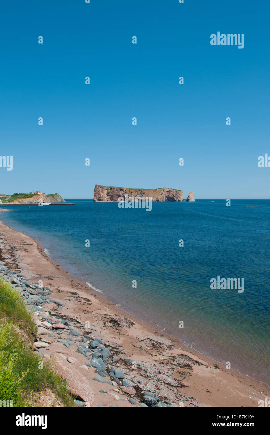 Percé Rock Gaspésie Quebec Stock Photo