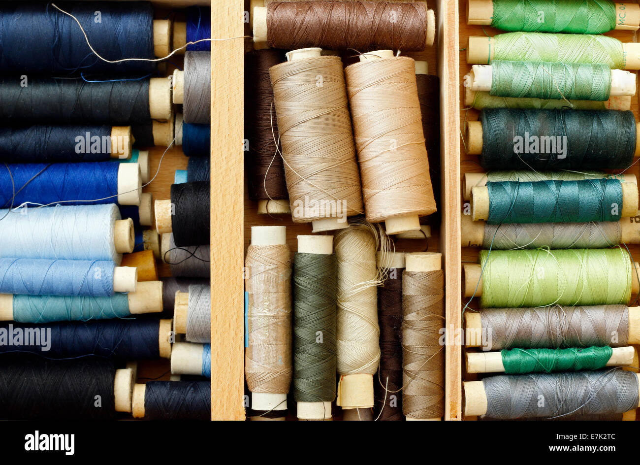 various threads - sewing Stock Photo