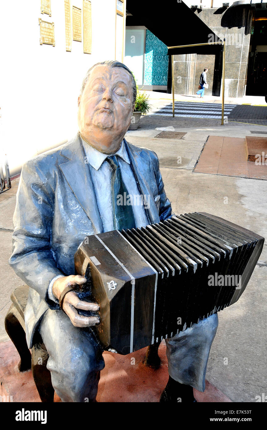 Anibal ' Pichuco  ' Troilo statue Buenos Aires Argentina Stock Photo