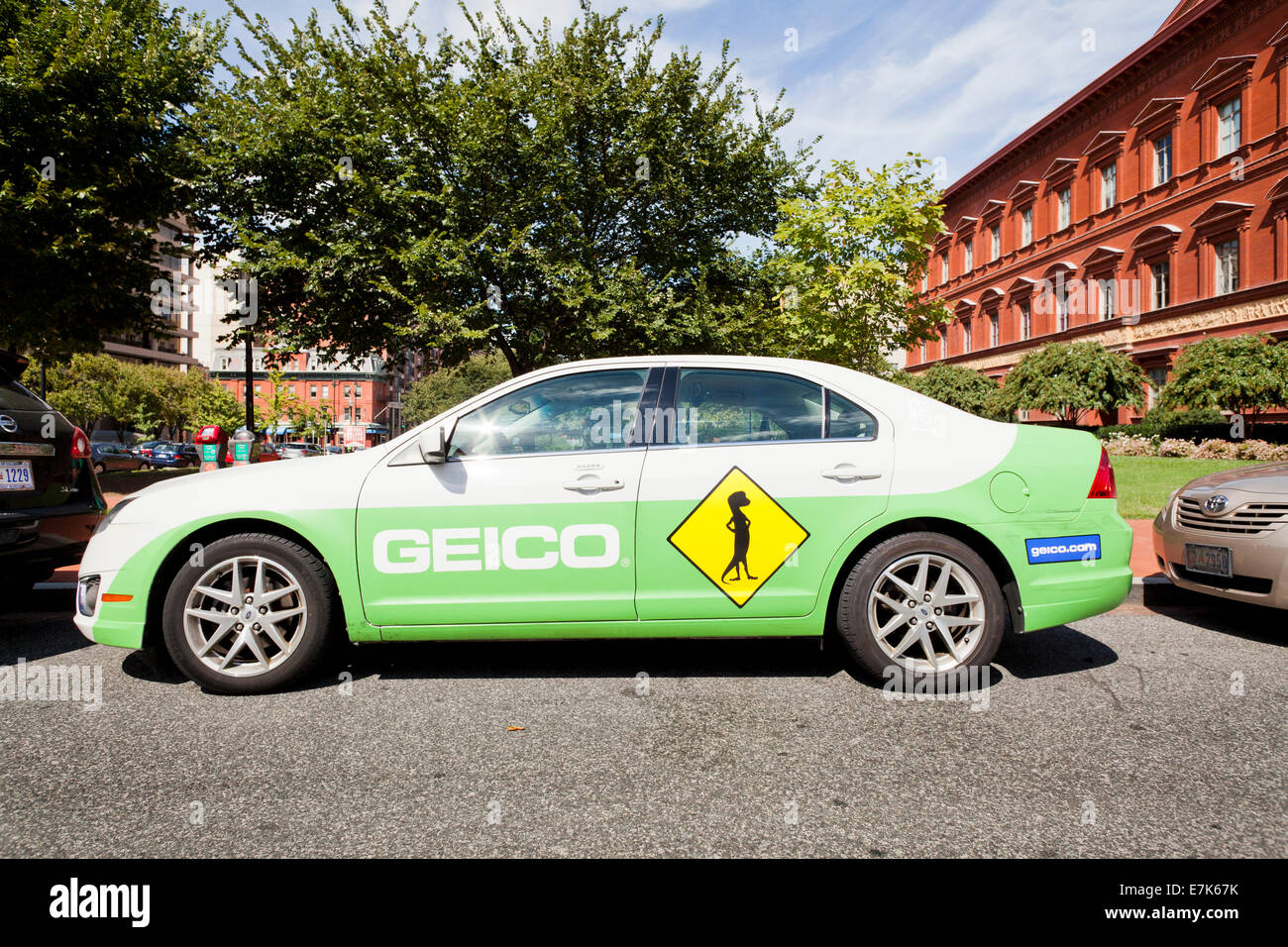 Geico insurance company car - Washington, DC USA Stock Photo