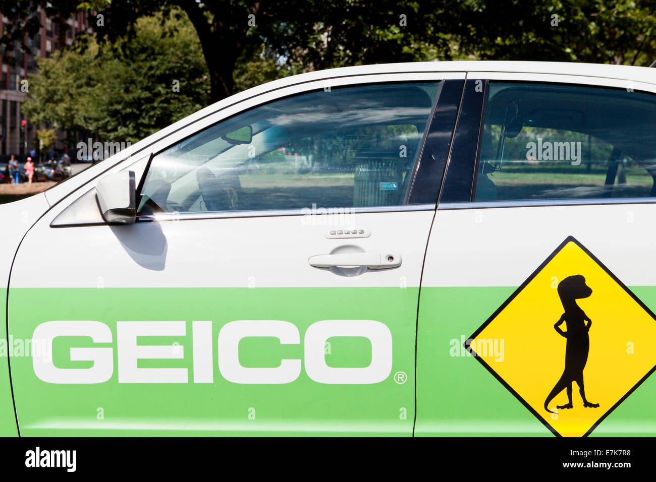 Geico insurance company car - Washington, DC USA Stock Photo