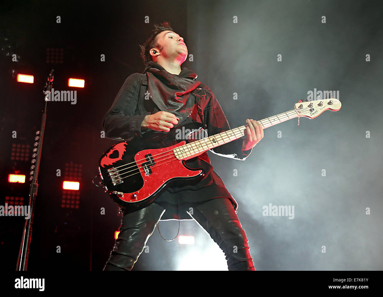 Fall Out Boy Performing Live On Stage At The Phones 4u Arena As Part Of Their Fall Out Boy Performing Live On Stage At The Phones 4u Arena As Part Of Their