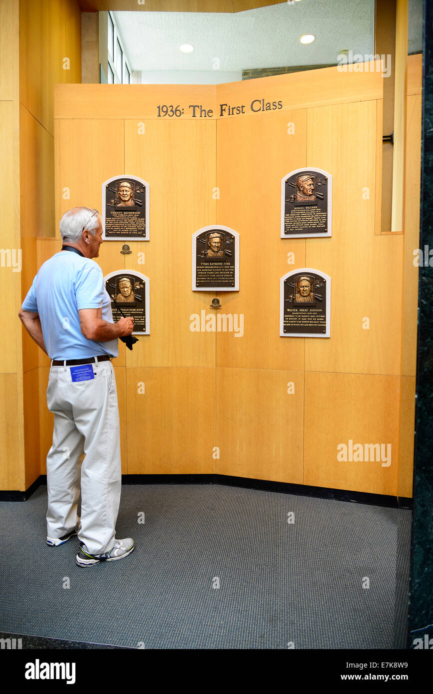 National Baseball Hall of Fame Museum at Cooperstown New York Stock Photo