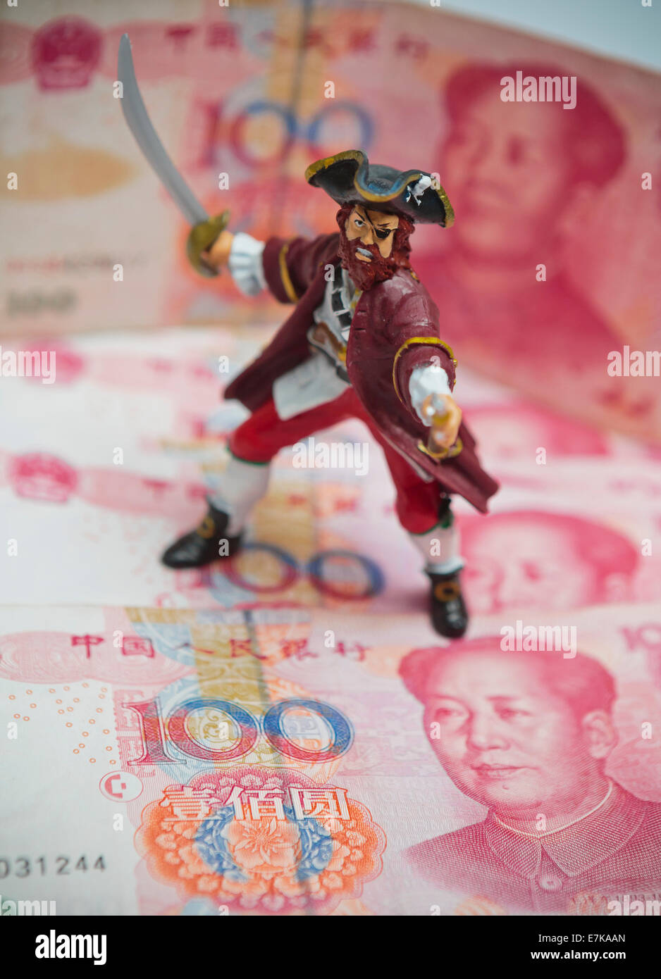 China Piracy Pirate economy sea trade and money security Stock Photo