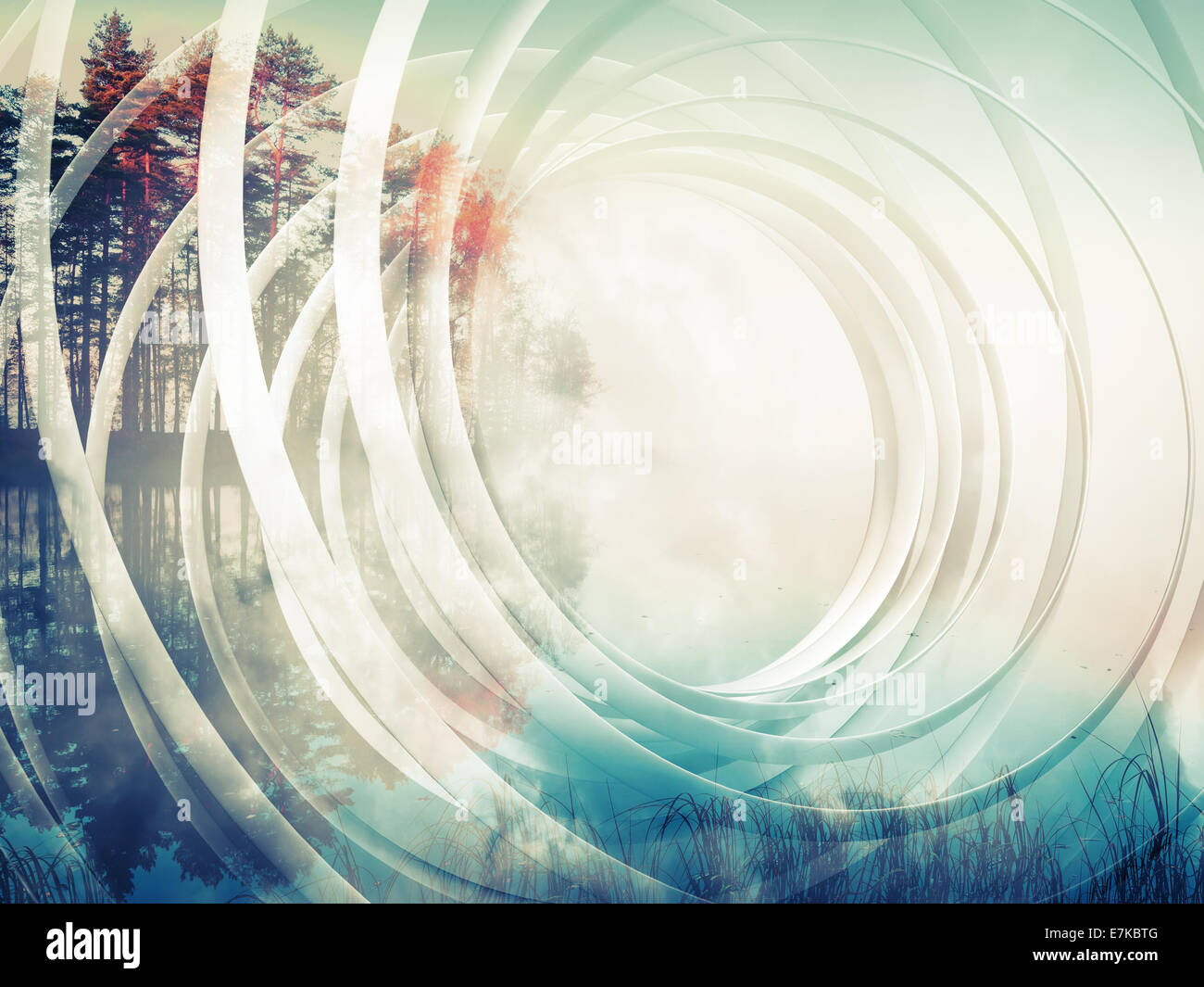 3d abstract spiral background wallpaper Royalty Free Vector