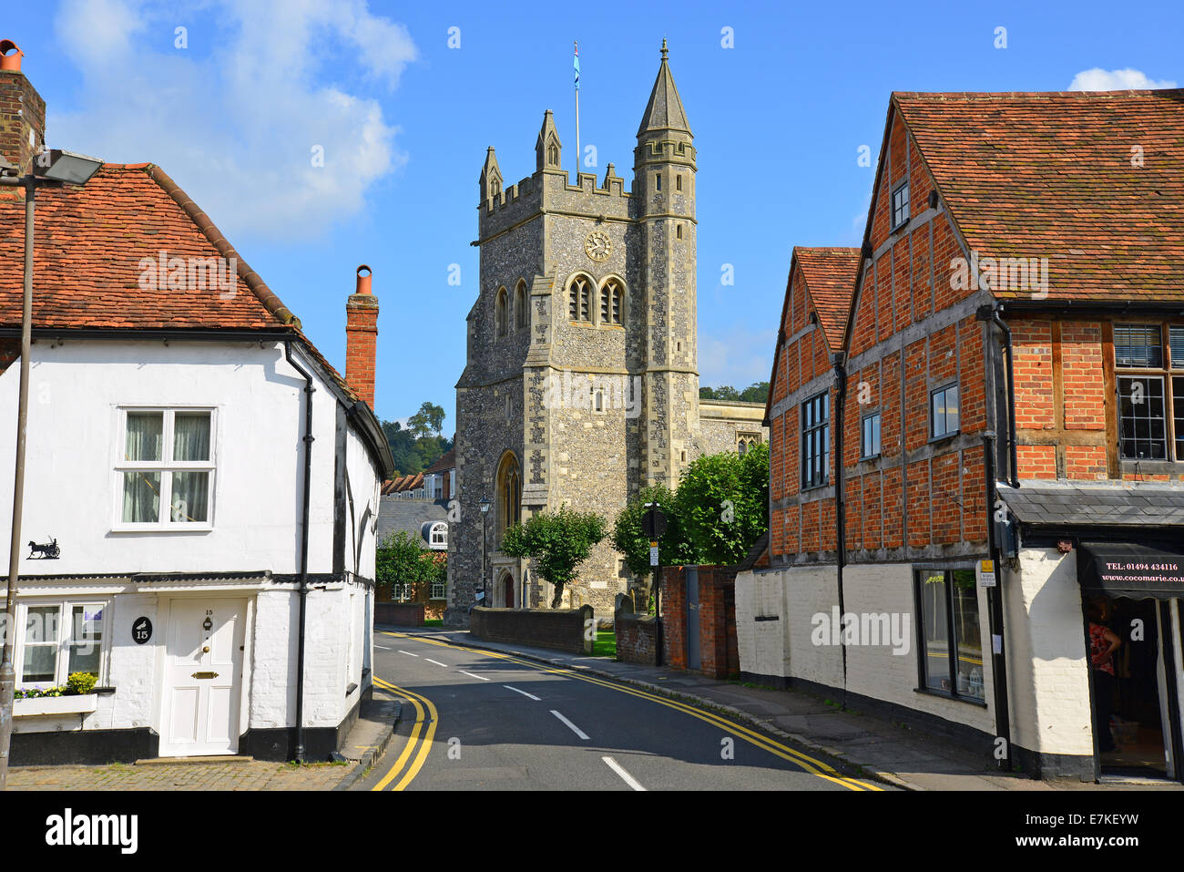 St. Mary’s Church, Church Street, Old Amersham, Buckinghamshire, England, United Kingdom Stock Photo