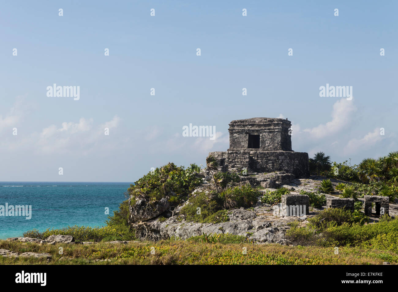 El Castillo, Tulum ruins, Tulum, Yucatan, Mexico Stock Photo - Alamy