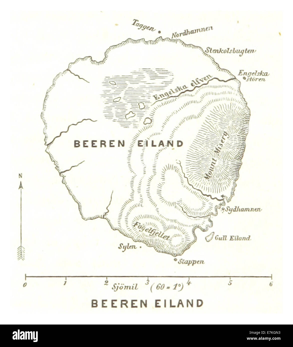 (1867) p050 BEEREN EILAND Stock Photo