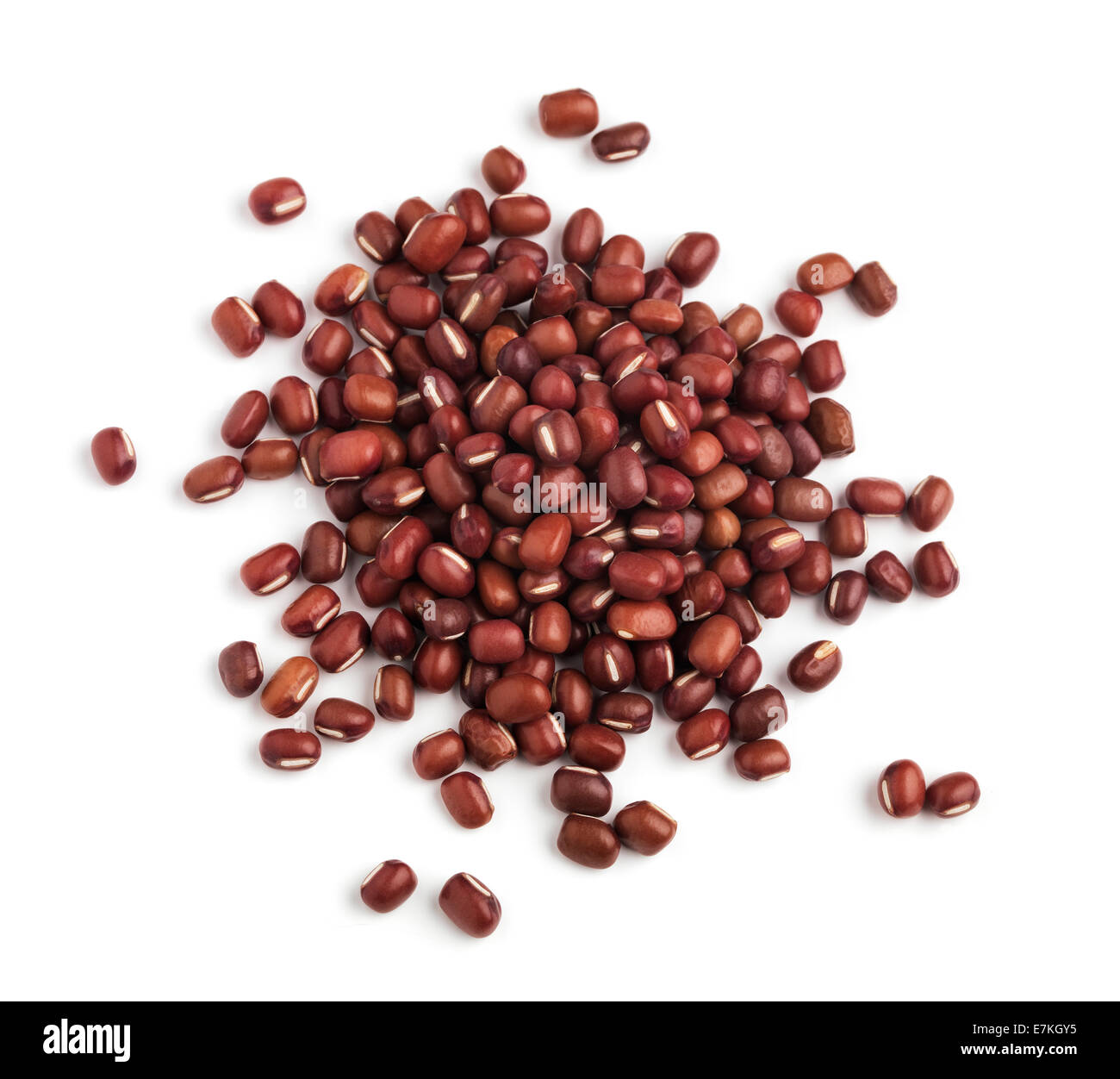 Adzuki Beans Isolated Stock Photo