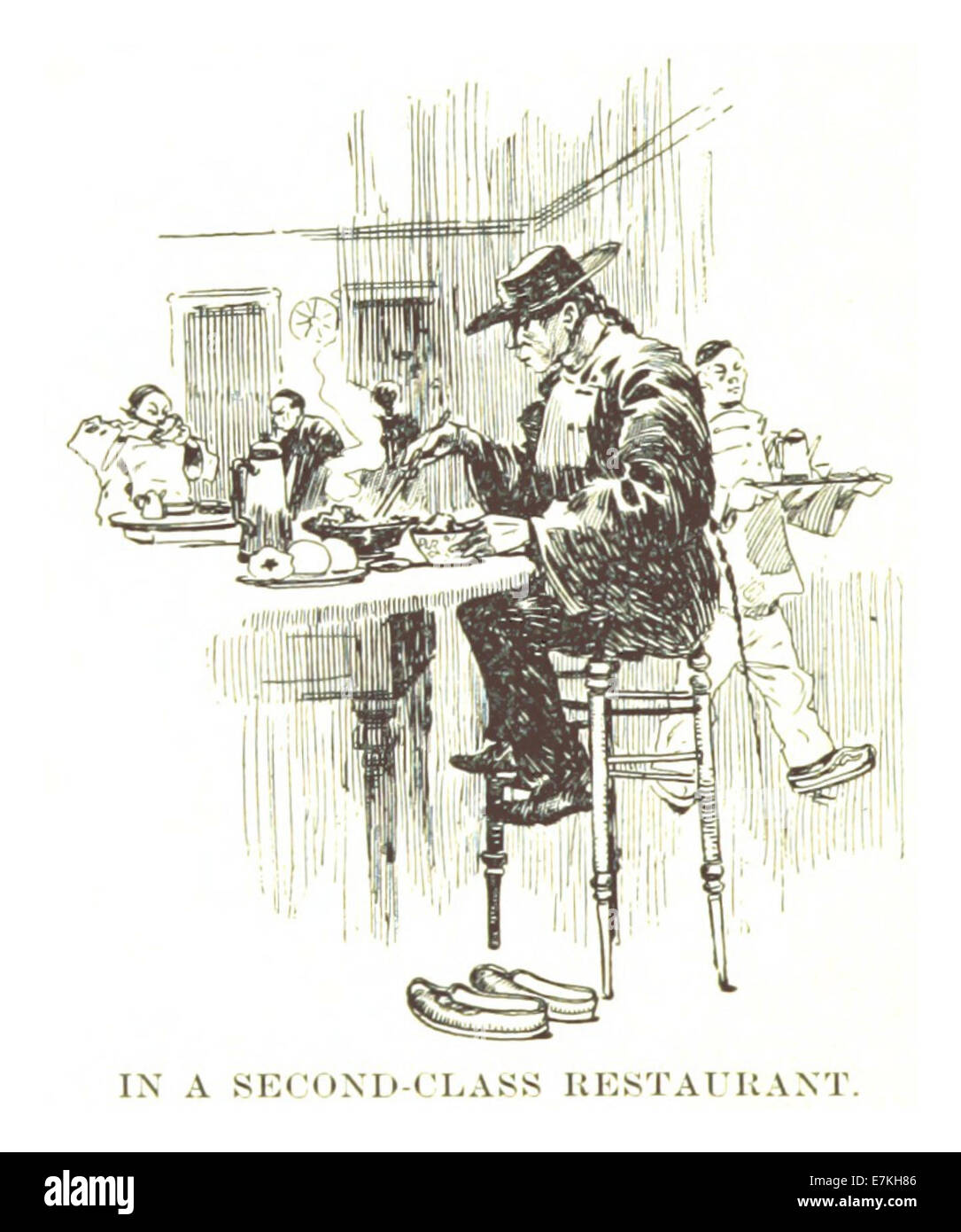 BECK(1898) p064 IN A SECOND CLASS RESTAURANT Stock Photo