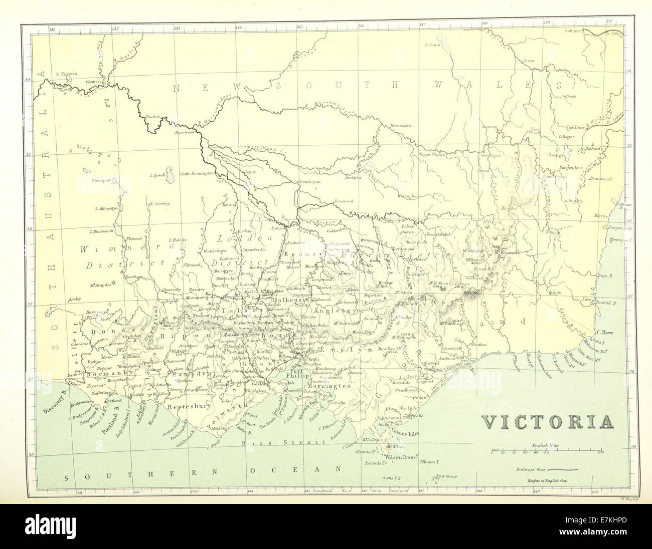 Map victoria australia hi-res stock photography and images - Alamy