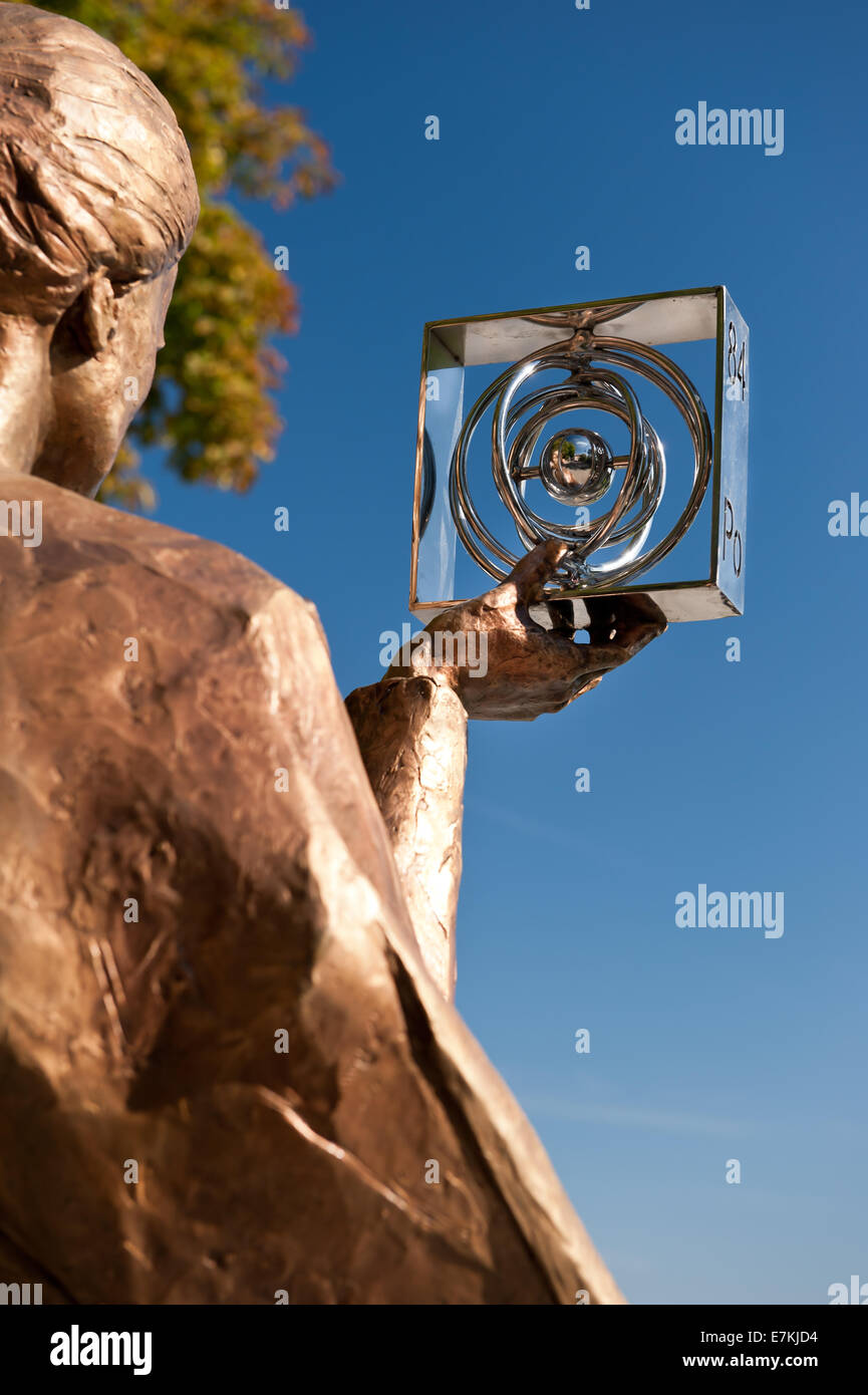 Maria Sklodowska-Curie statue detail Stock Photo