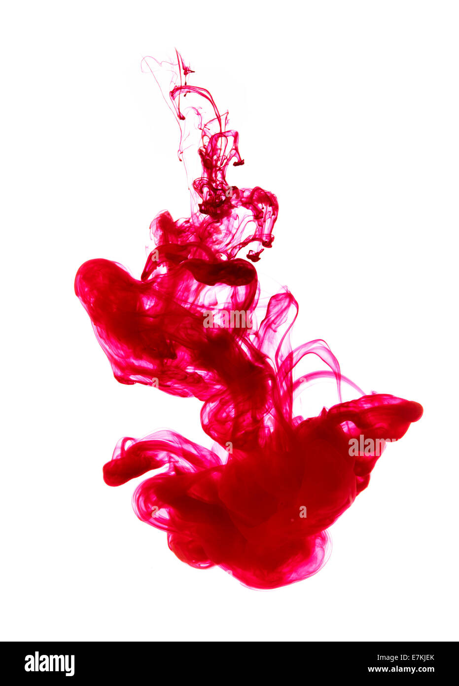 Red Ink in water Stock Photo