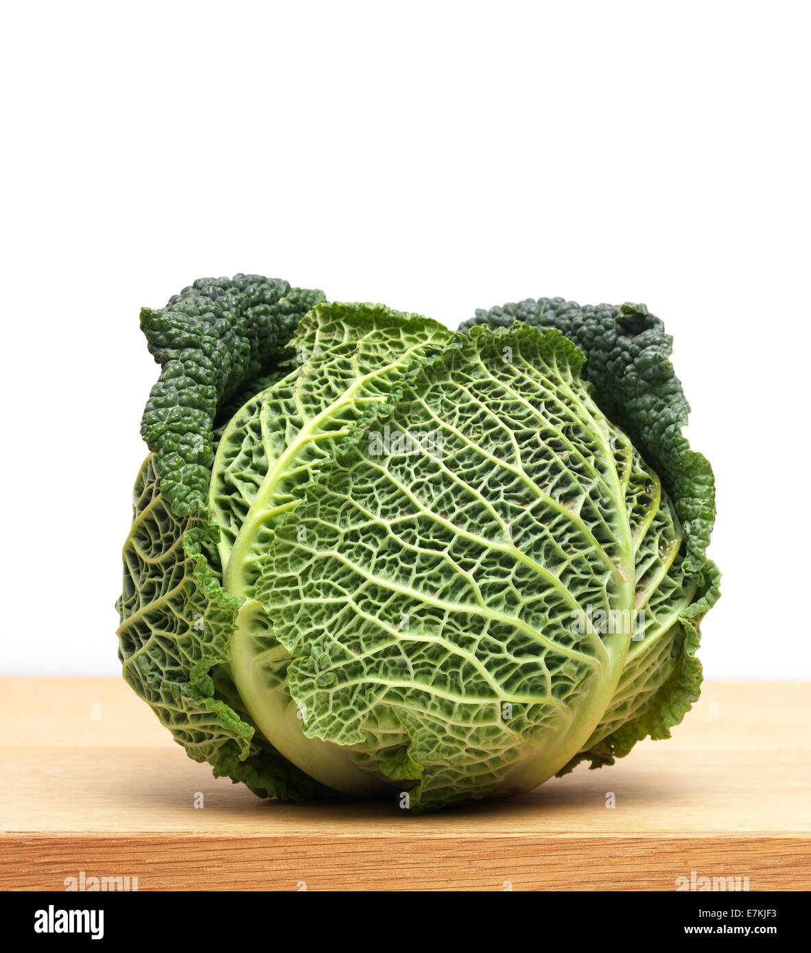 Cabbage on White Stock Photo