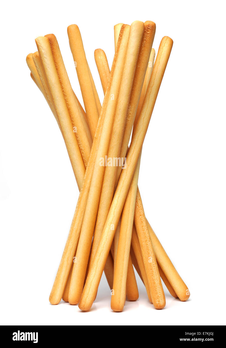 Breadstick on white Stock Photo Alamy