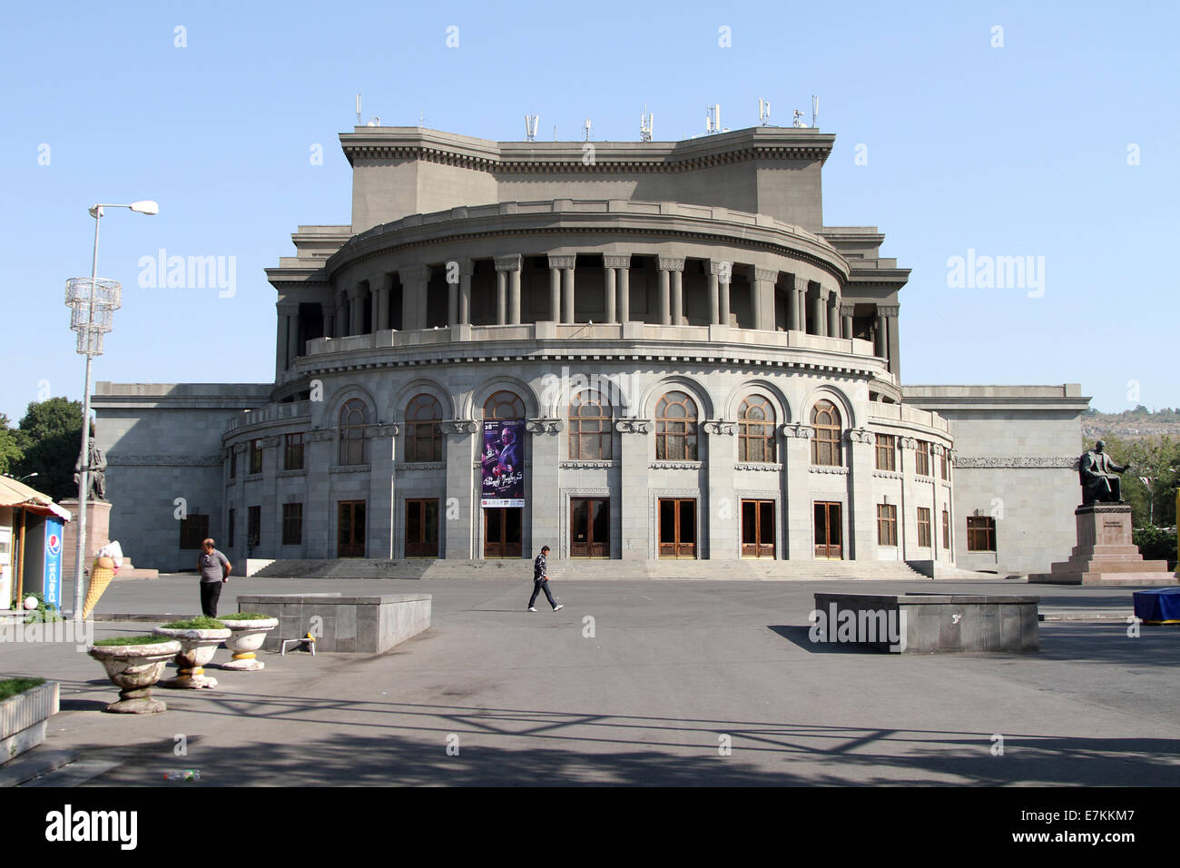 The Yerevan Theatre of Opera and Ballet, in central Yerevan, Armenia,  on Monday, 15 September 2014. Stock Photo