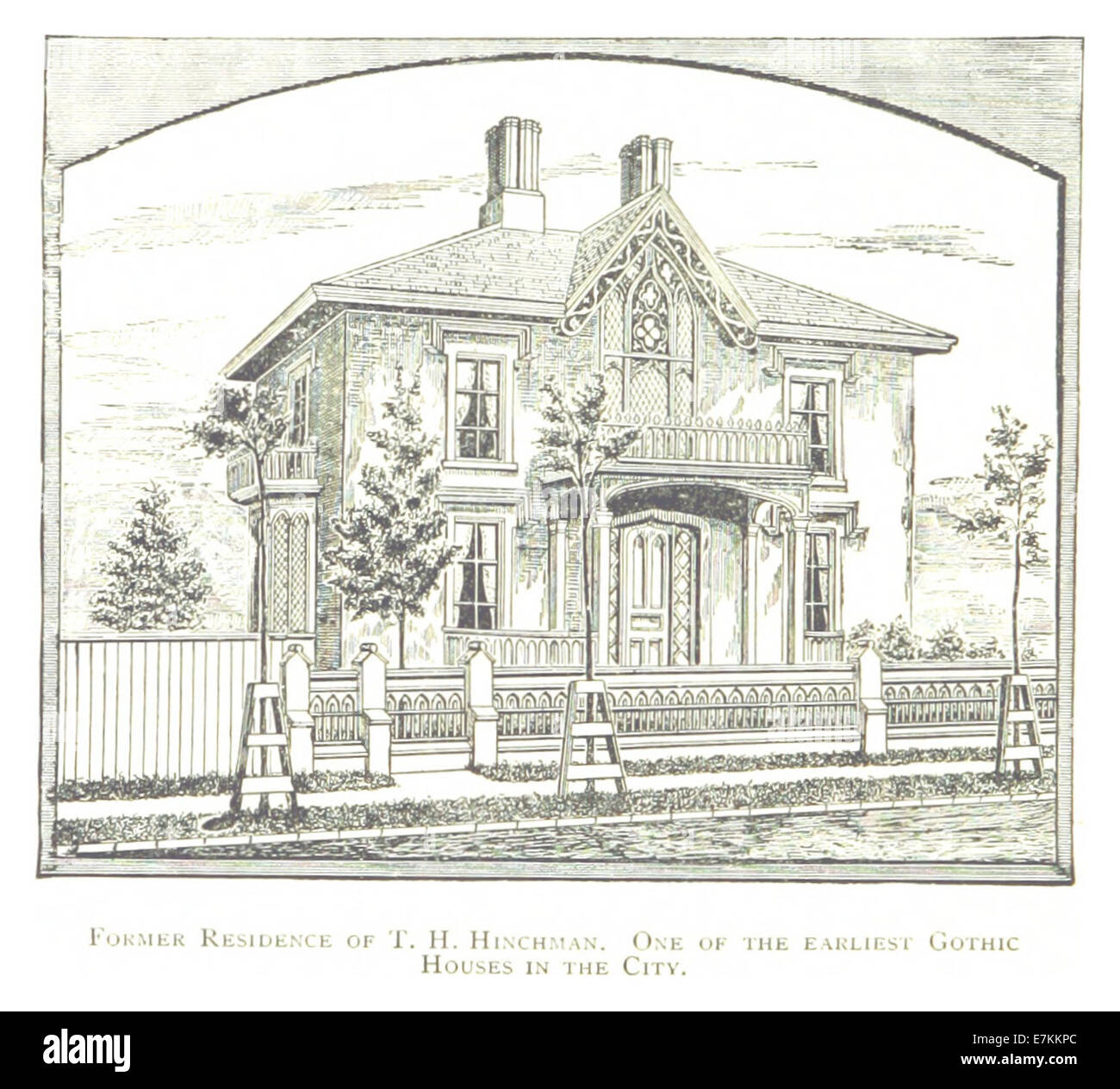 Gothic architecture illustration house hi-res stock photography and ...