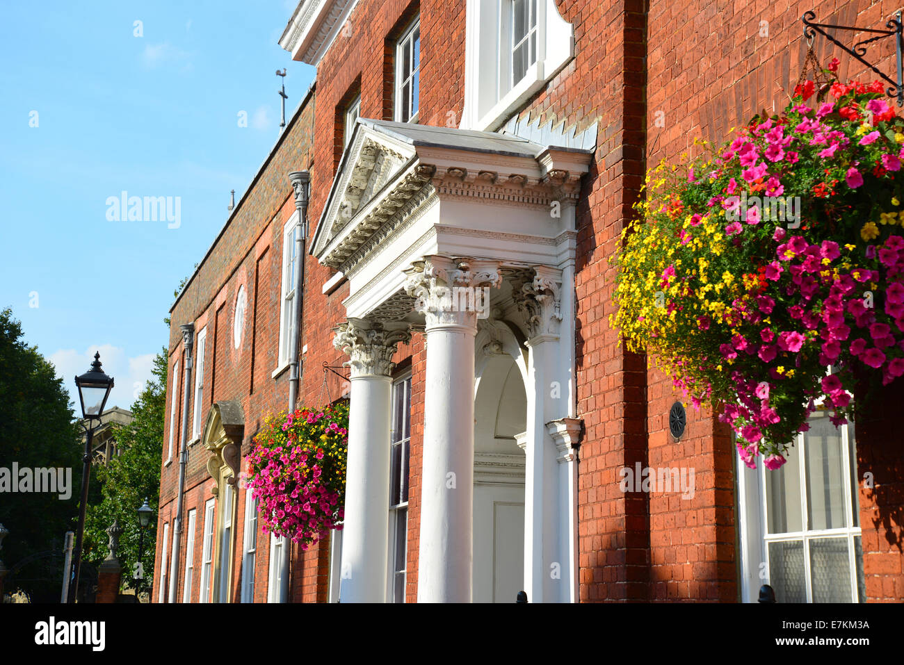 Georgian frontage, Church Street, Aylesbury, Buckinghamshire, England, United Kingdom Stock Photo