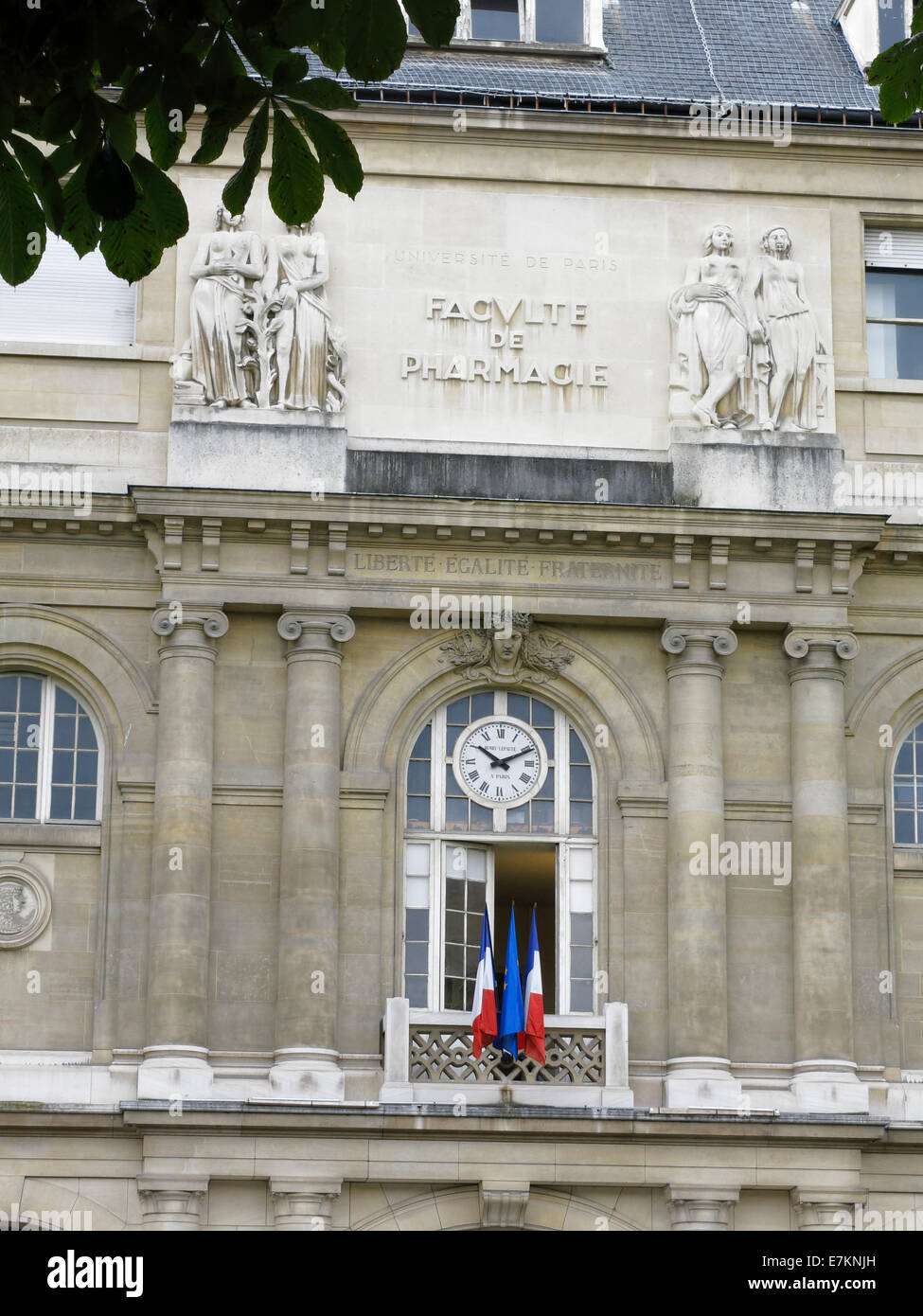 Faculty of Pharmacy, University of Paris, France. Stock Photo