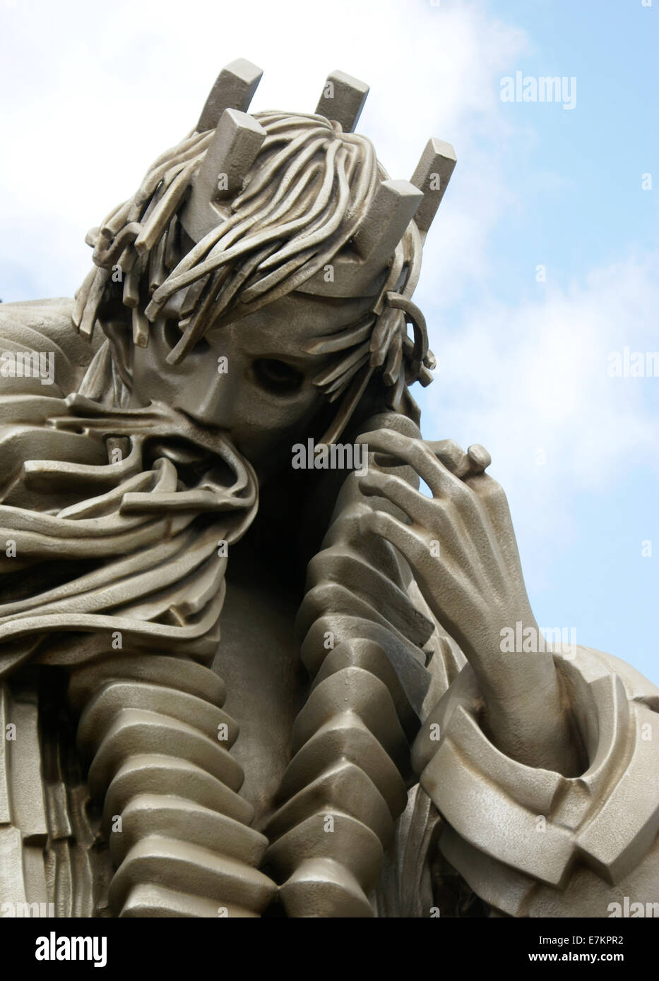 king lear statue Stock Photo