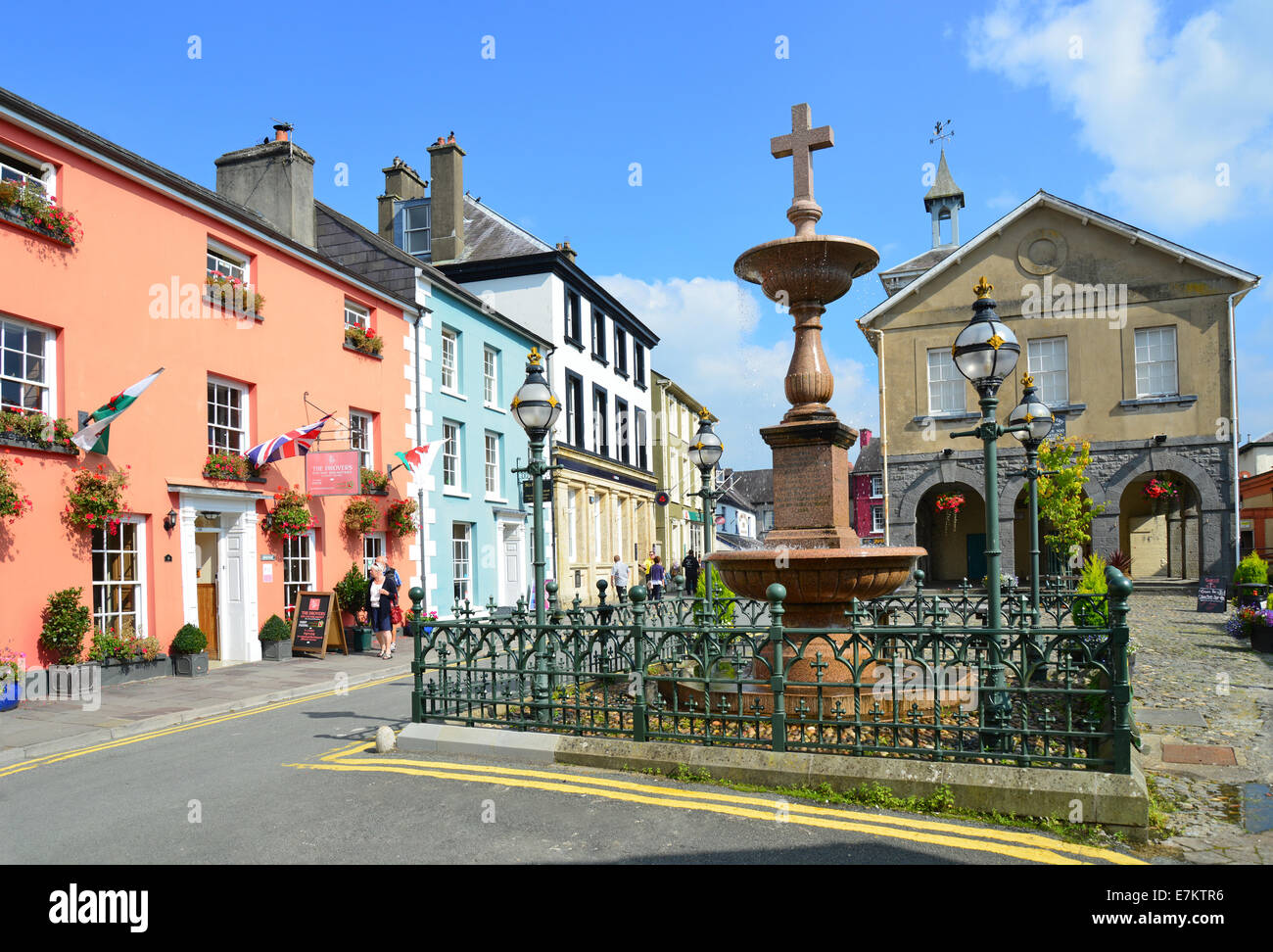 Market Square, Llandovery (Llanymddyfri), Carmarthenshire (Sir