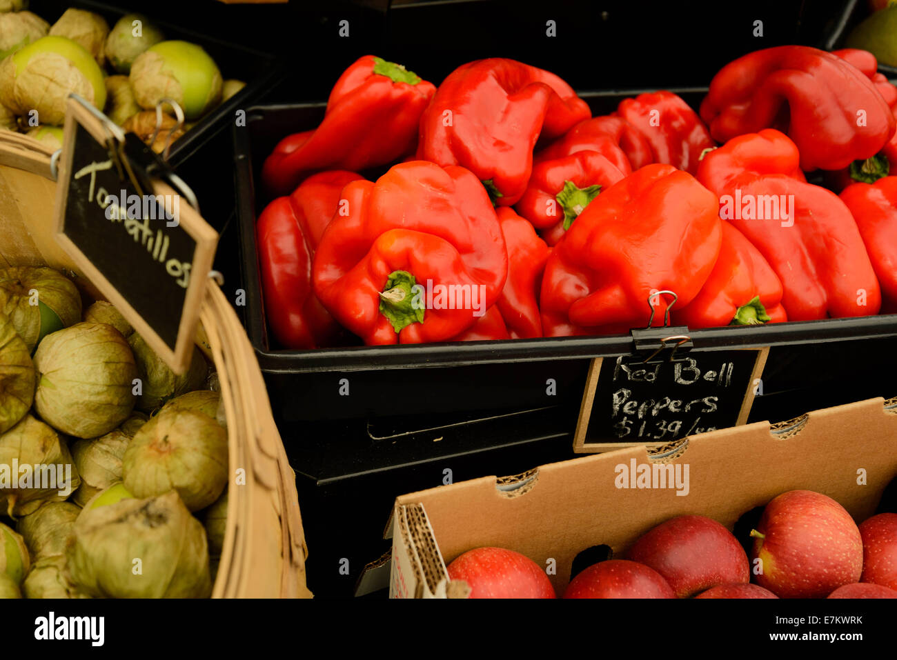 fresh farmers market fruits and vegetables Stock Photo - Alamy