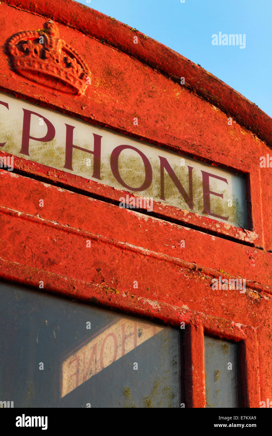 Old telephone box in Cambridgeshire Stock Photo Alamy