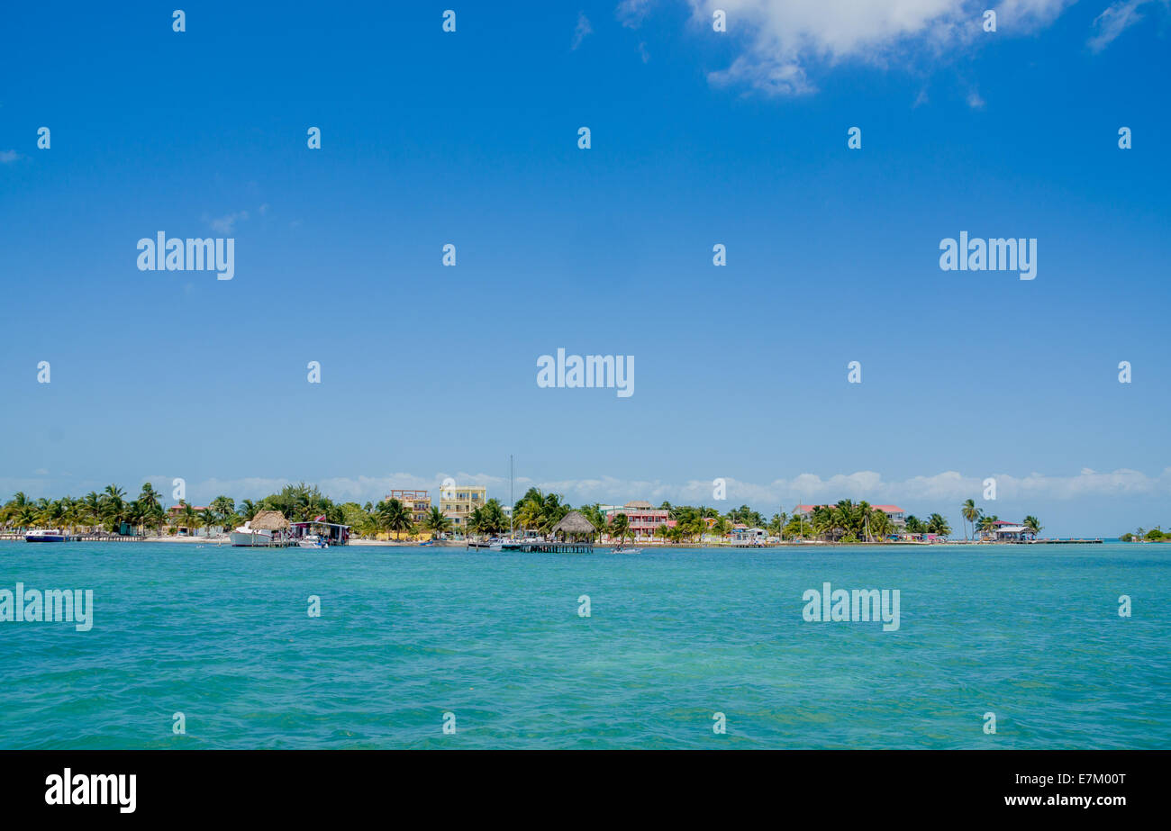 caye caulker belize caribbean Stock Photo Alamy