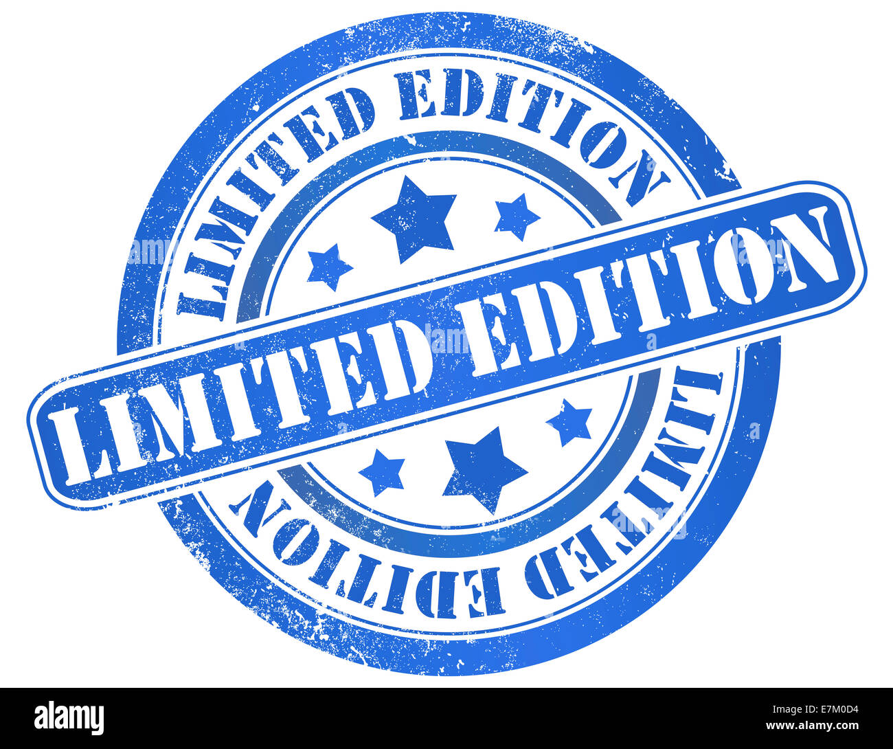 limited edition grunge stamp, in english language Stock Photo Alamy