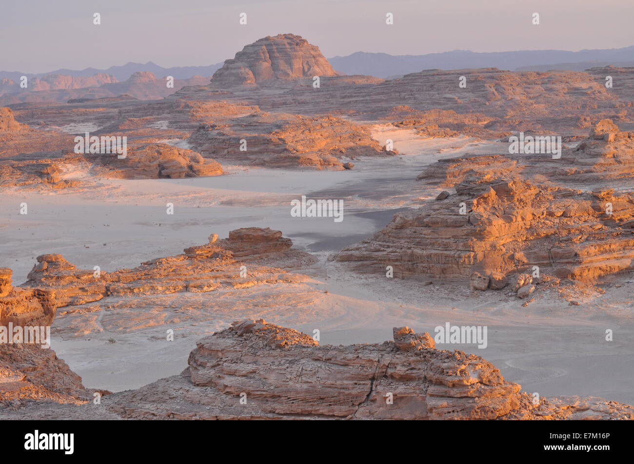 Egypt, Sinai: the desert of Wadi Arada Stock Photo