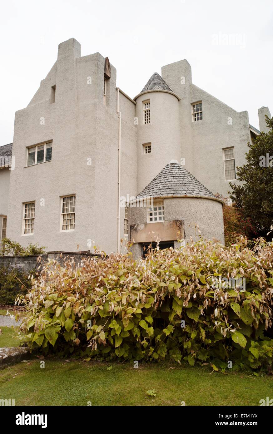 Hill House Hellensburgh the home of  Charles Rennie Mackintosh who designed the property Stock Photo