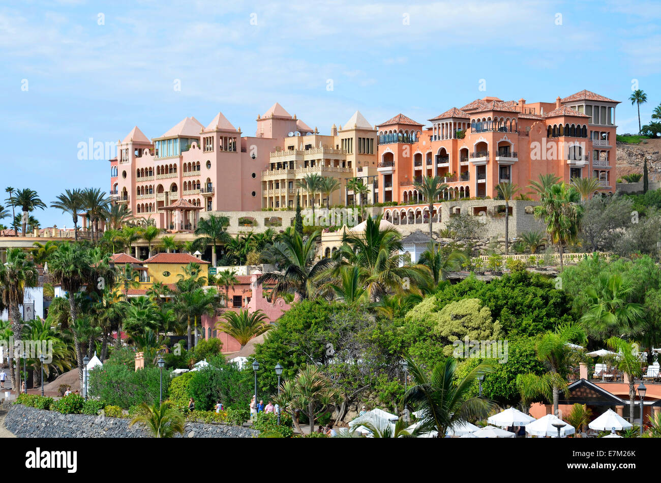 The Gran Hotel in the resort of Bahia Del Duque on the Costa Adeje, Tenerife, Canary Islands Stock Photo