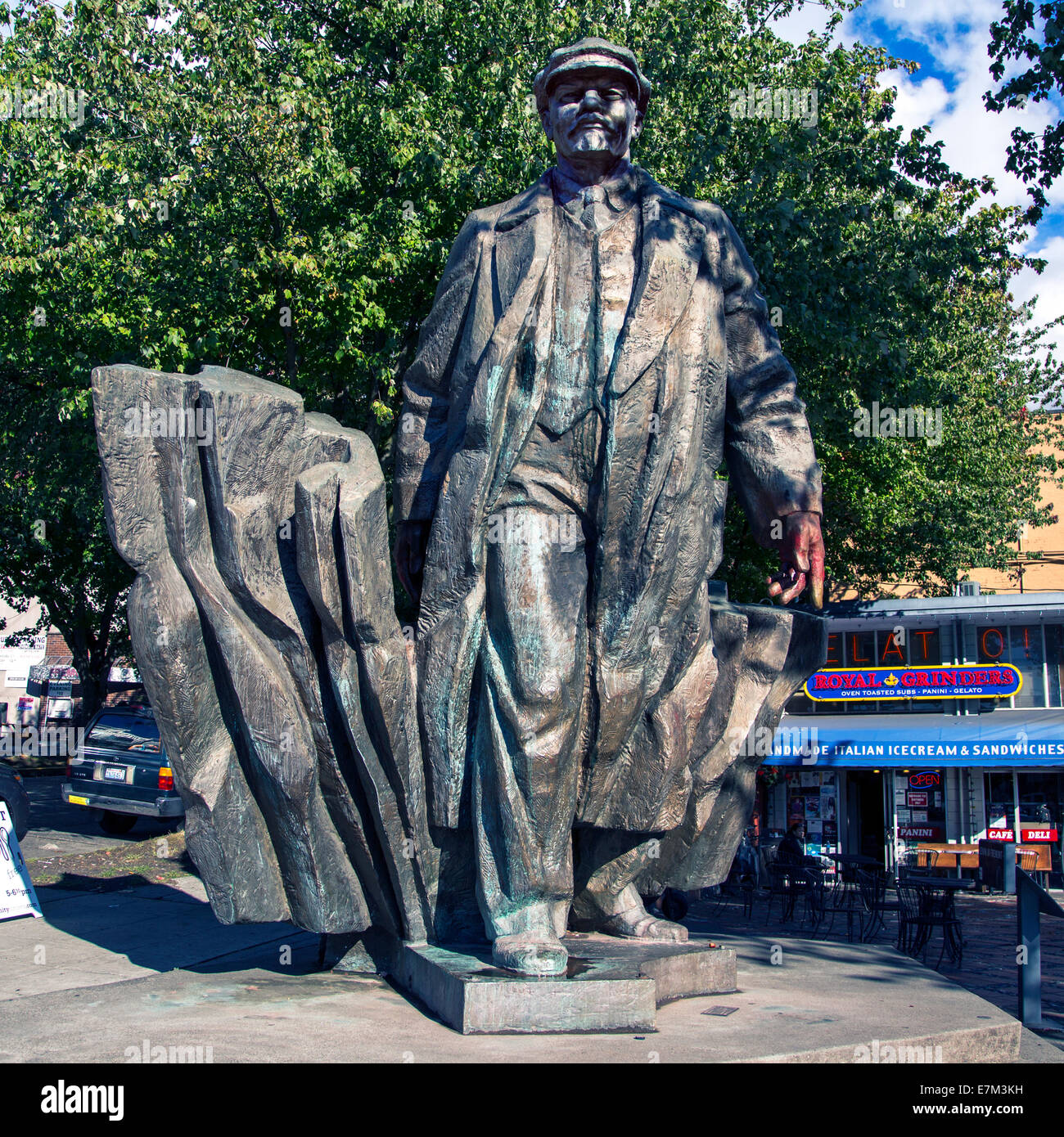 Lenin Statue Seattle Washington Stock Photo