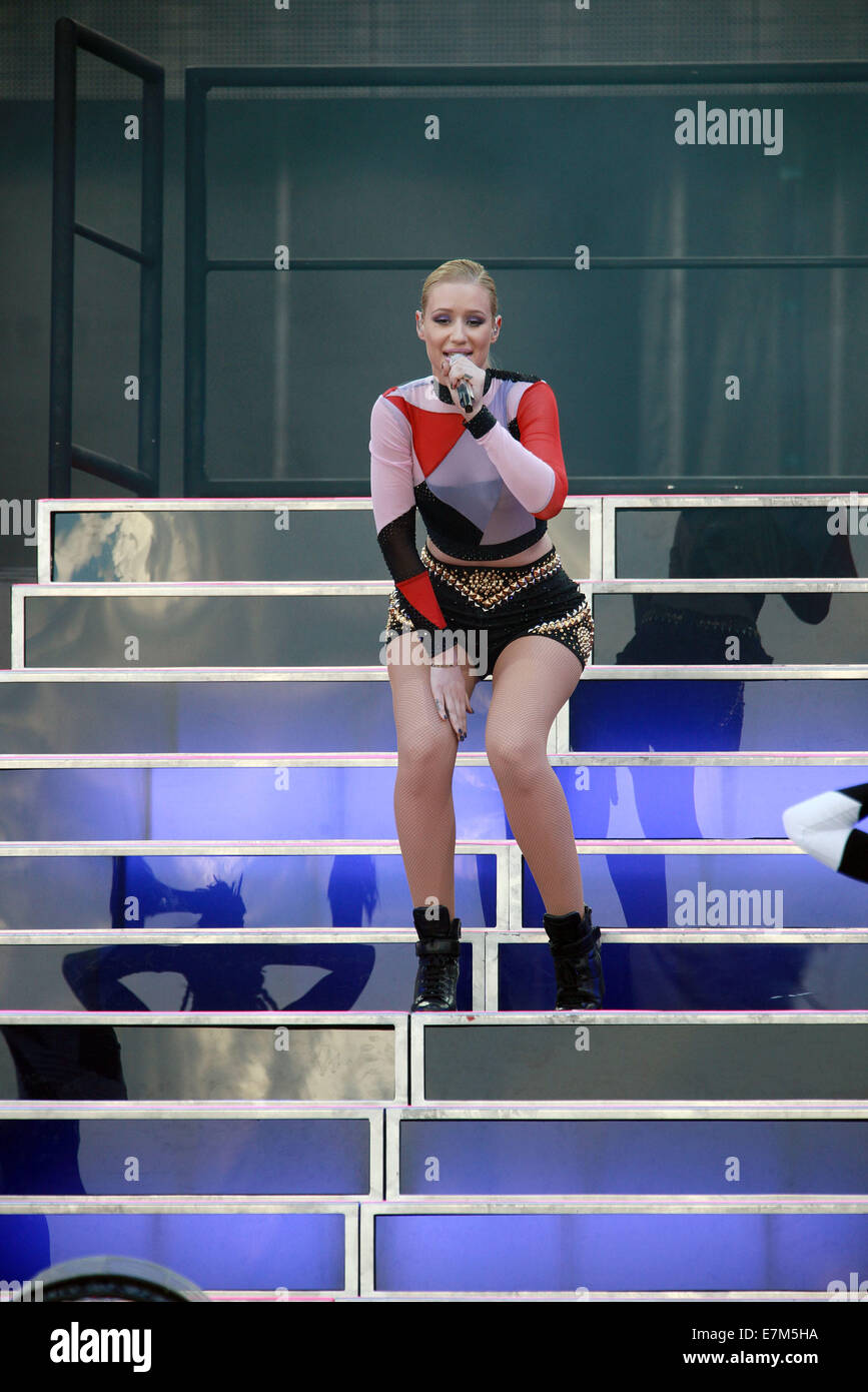 Las Vegas, Nevada, USA. 20th Sep, 2014. Rapper Iggy Azalea performs at ...