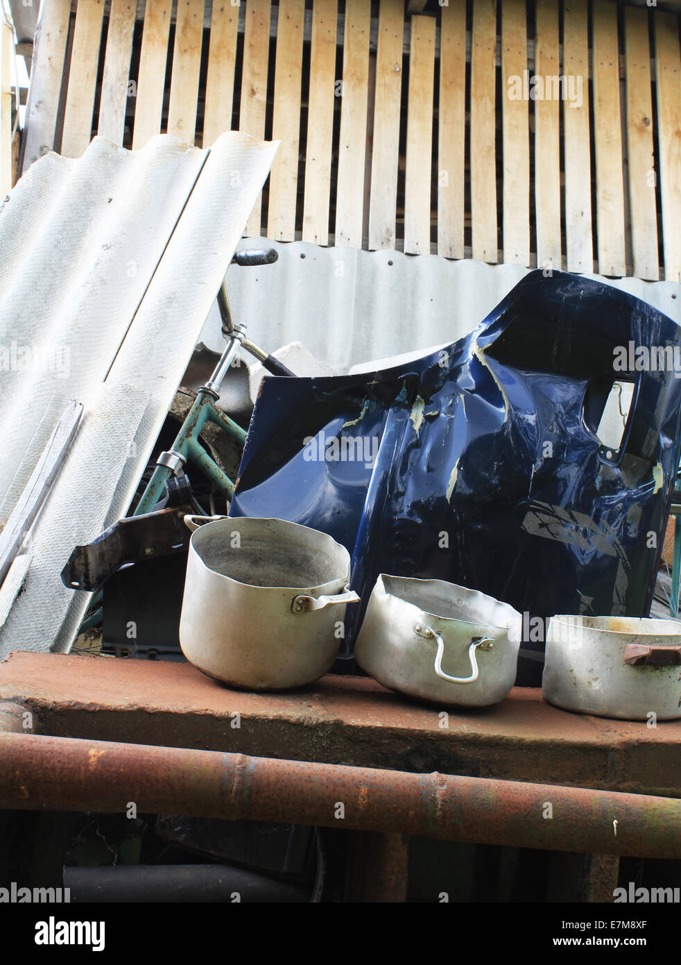 Old pot metal scrap Stock Photo Alamy