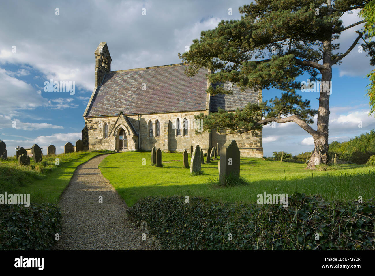 All Saints Church at Burythorpe, East Yorkshire, England. Stock Photo