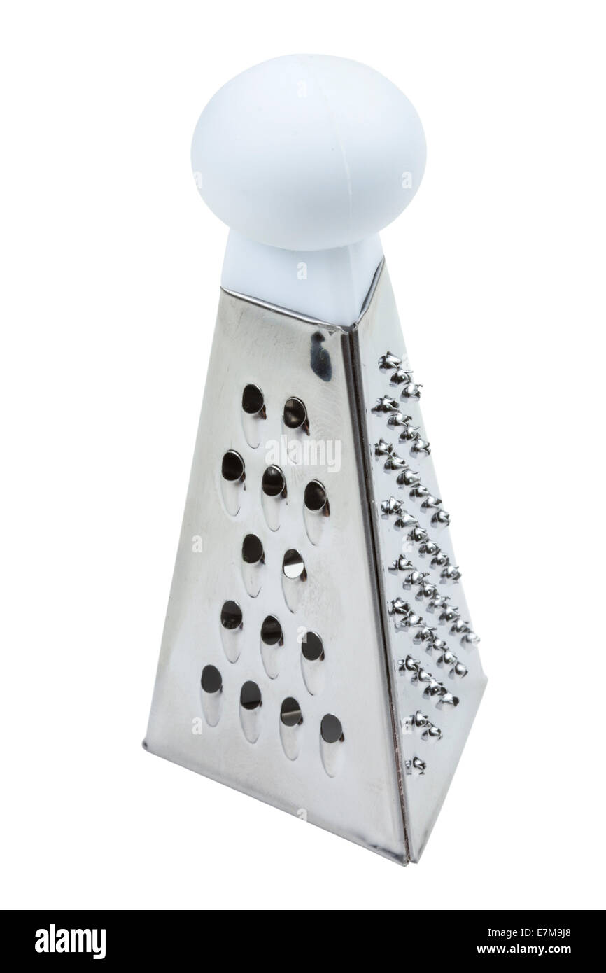 Mini grater including clipping path isolated over white background Stock Photo