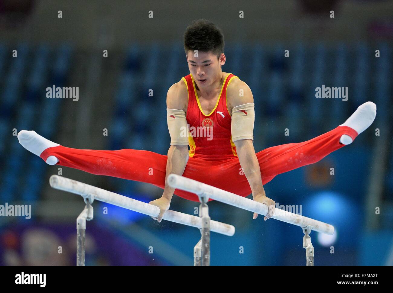 Incheon, South Korea. 21st Sep, 2014. Yang Shengchao of China competes ...