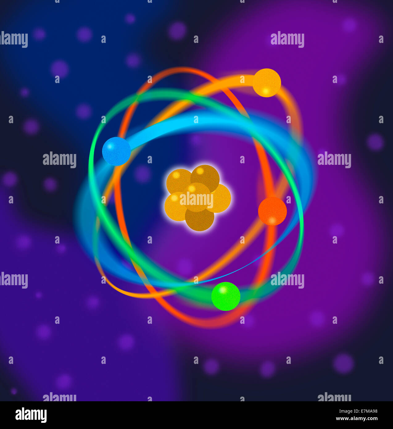 Atomic Structure Stock Photo