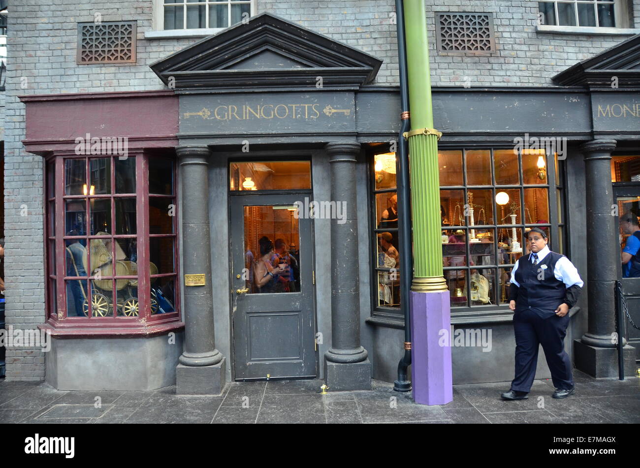 Orlando,FL/USA-8/30/20: The lockers outside Harry Potter and the