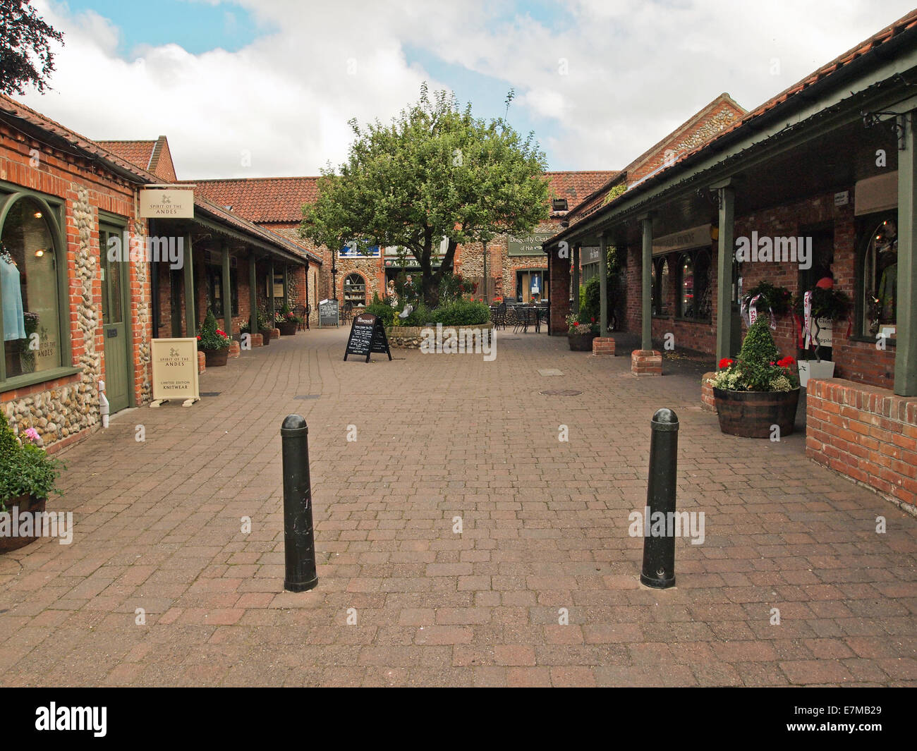 Appleyard Shopping area in Holt North Norfolk United Kingdom Stock Photo