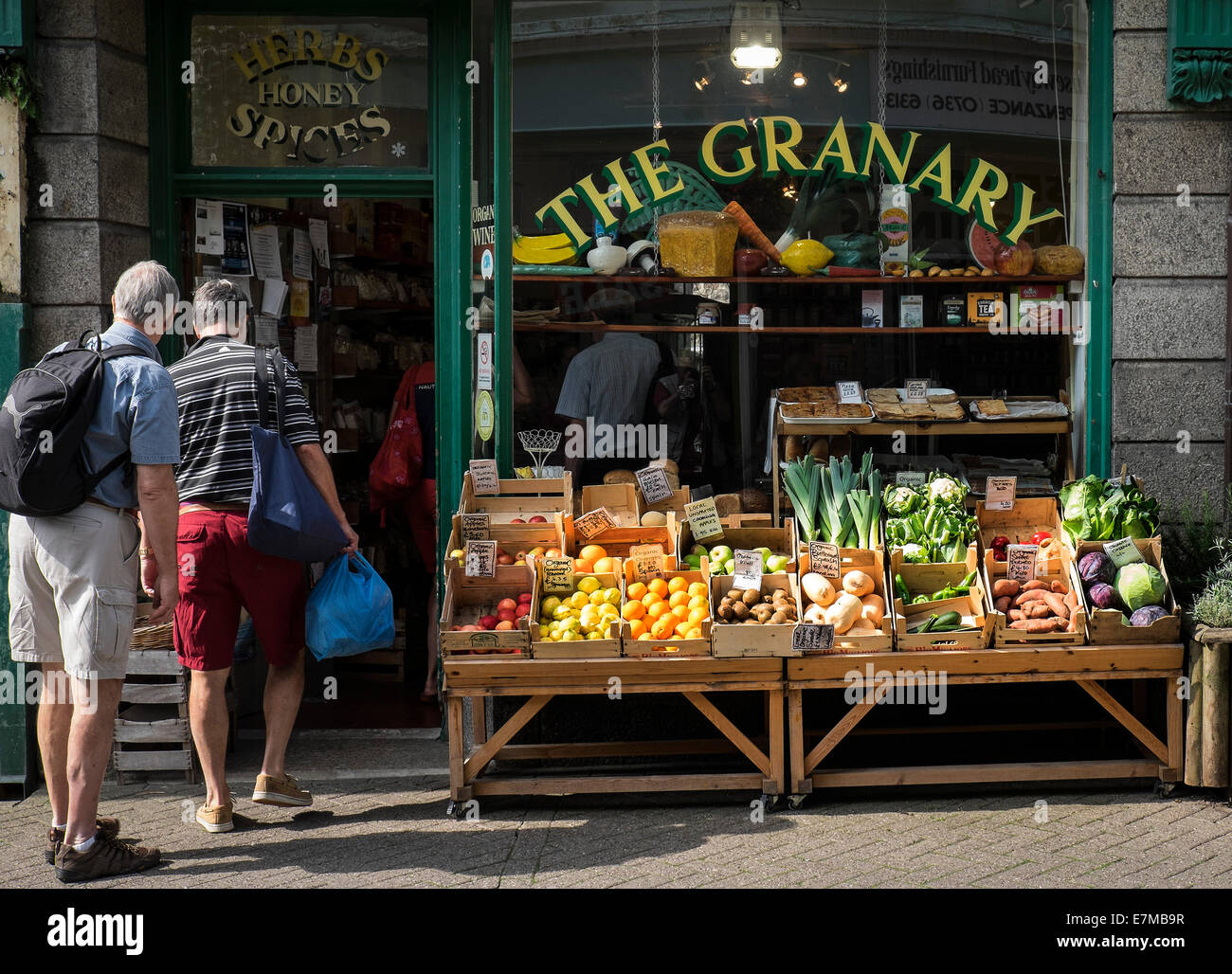 The Granary, a traditional shop in Penzance Stock Photo Alamy