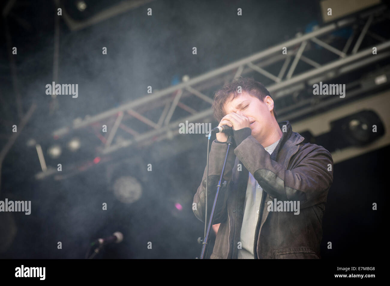 Nothing But Thieves performing at the Brownstock Festival in Essex. Stock Photo