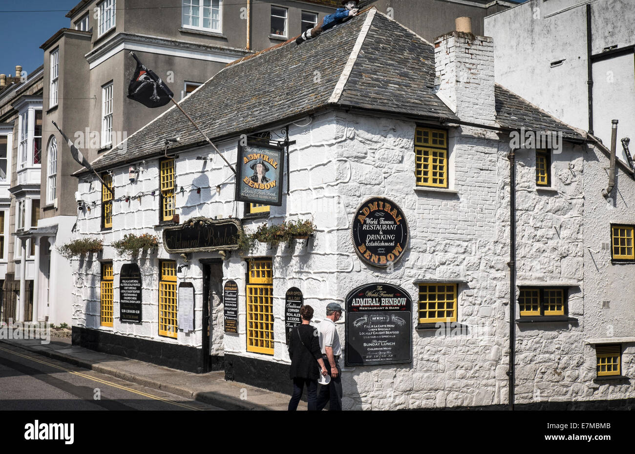 The Admiral Benbow pub in Penzance Stock Photo Alamy